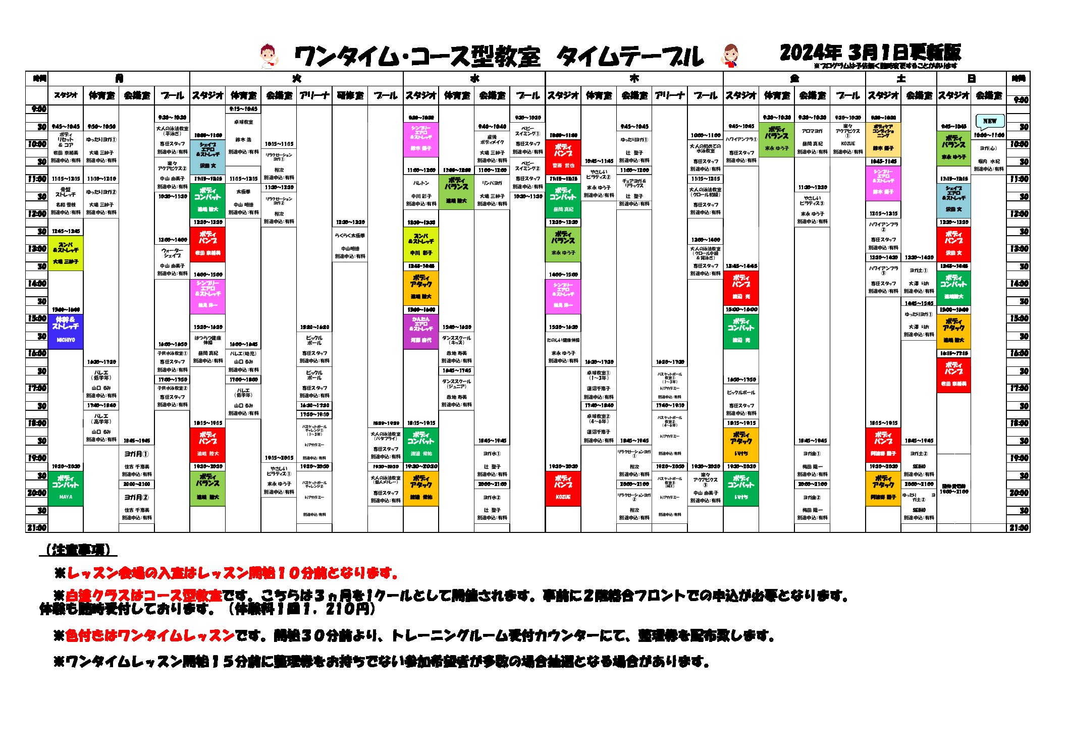 埼玉県川口市立戸塚スポーツセンター ワンコインレッスン回数券